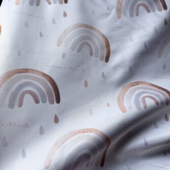 Softshell Regenbogen (B-Ware: Schrift Spiegelverkehrt)