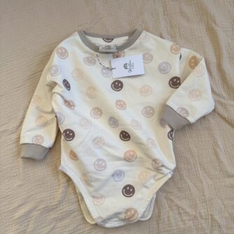 Sweater-Body "Smilies" Größe 74